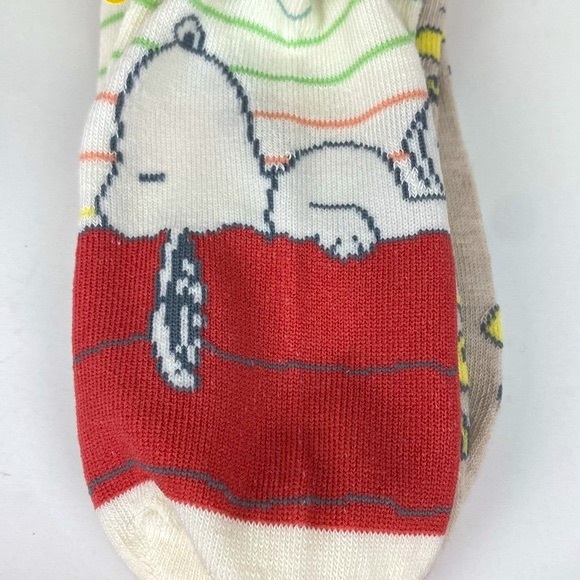 Snoopy Peanuts no show socks set of 3 Snoopy and Woodstock designs NEW - Picture 3 of 12